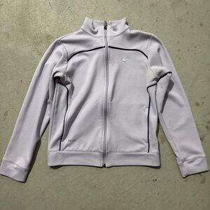 Nike White and Purple Dri-FIT Jacket